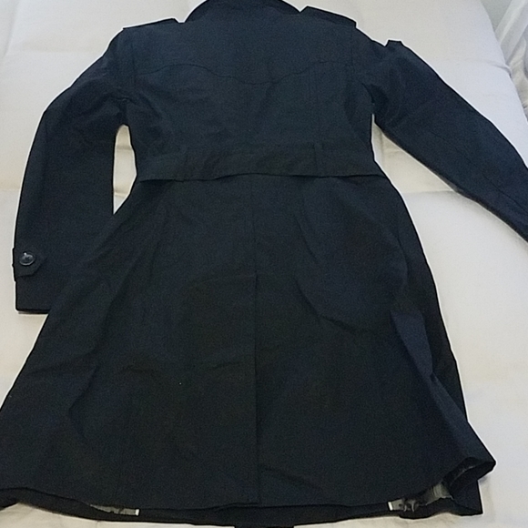 NWOT classic  black trench S petite - Picture 4 of 6